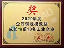 2020年度企石鎮(zhèn)規(guī)模效益成長性前10名工業(yè)企業(yè)